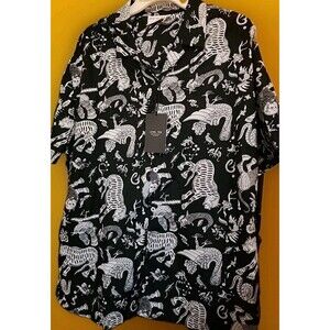 Level Ten Couture Shirt Men's Freaks Of Nature Button Down Designer Large NWT B7